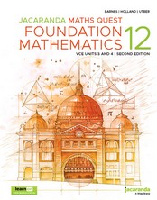 JACARANDA MATHS QUEST 12 FOUNDATION MATHEMATICS VCE UNITS 3&4 (INCL. BOOK & DIGITAL)