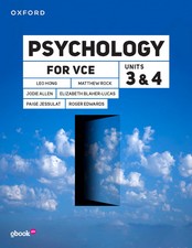 PSYCHOLOGY FOR VCE UNITS 3&4 (OXFORD) (INCL. BOOK & DIGITAL)