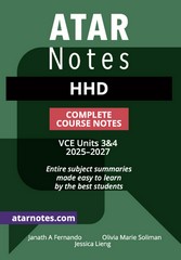 ATAR NOTES HHD VCE UNITS 3&4 COMPLETE COURSE NOTES (2025-2027) (HEALTH & HUMAN DEVELOPMENT)