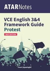 ATAR NOTES VCE ENGLISH 3&4 FRAMEWORK GUIDE: PROTEST (2025 ED)