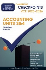 CHECKPOINTS VCE ACCOUNTING UNITS 3&4 2025-2026 (INCL. BOOK & DIGITAL)