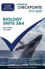 CHECKPOINTS VCE BIOLOGY UNITS 3&4 2025 (INCL. BOOK & DIGITAL)