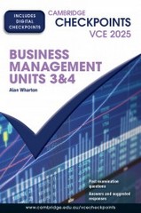 CHECKPOINTS VCE BUSINESS MANAGEMENT UNITS 3&4 2025 (INCL. BOOK & DIGITAL)