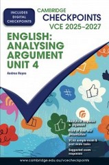 CHECKPOINTS VCE ENGLISH: ANALYSING ARGUMENT UNIT 4 2025-2027 (INCL. BOOK & DIGITAL)