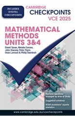 CHECKPOINTS VCE MATHEMATICAL METHODS UNITS 3&4 2025 (INCL. BOOK & DIGITAL)