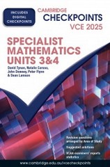 CHECKPOINTS VCE SPECIALIST MATHEMATICS UNITS 3&4 2025 (INCL. BOOK & DIGITAL)